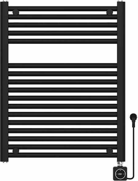 Boss & Wessing Elektrische Radiator BWS Lara 76.6x60 Cm Smart Wifi Mat Zwart
