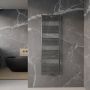 Boss & Wessing Handdoek Radiator BWS Cory 160x60 cm 557 Watt Midden en Zijaansluiting Gunmetal Grijs - Thumbnail 2