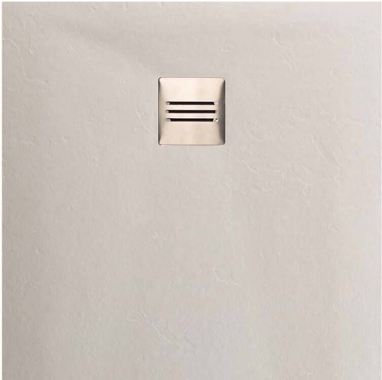 Boss & Wessing Composiet Douchebak Square 80x80 cm Creme OP=OP Pizarra