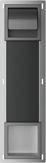Boss & Wessing Toiletrolhouder met Klep en Reserverolhouder Inbouw BWS Milan Gunmetal - Foto 1