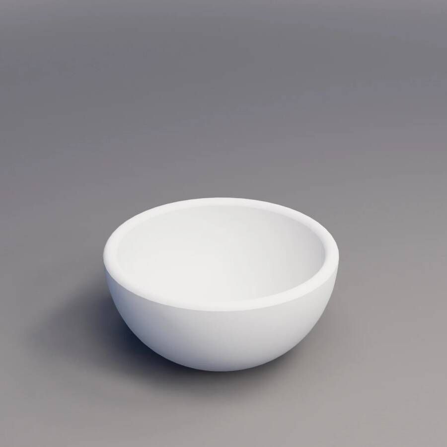 Boss & Wessing Waskom BWS Nox Mini 20 cm Solid Marmo Glans Wit