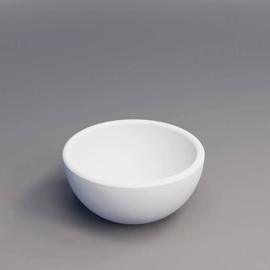 Boss & Wessing Waskom BWS Nox Mini 20 cm Solid Marmo Mat Wit