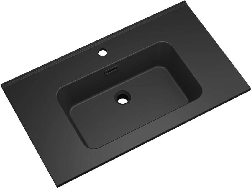 Boss & Wessing Wastafel BWS Bella 80 cm Mat Zwart