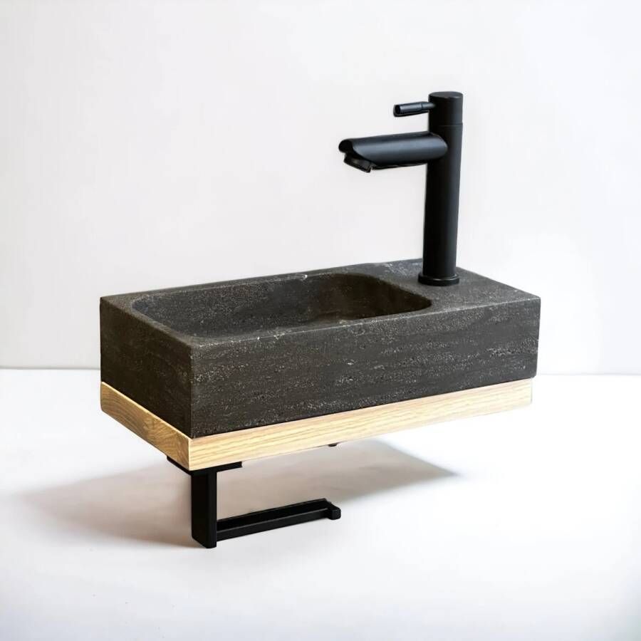 Casajoy Fonteinbak Bold 37x18x11 cm Natuursteen