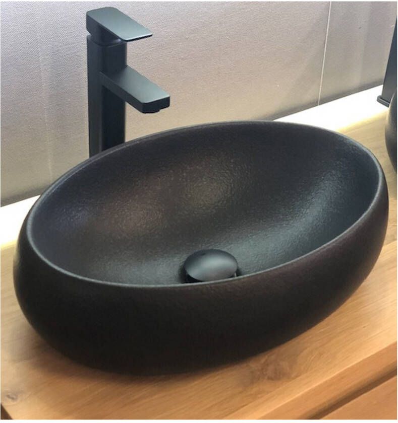 Casajoy Waskom 49x34x14 5 cm Keramiek Venice Zwart