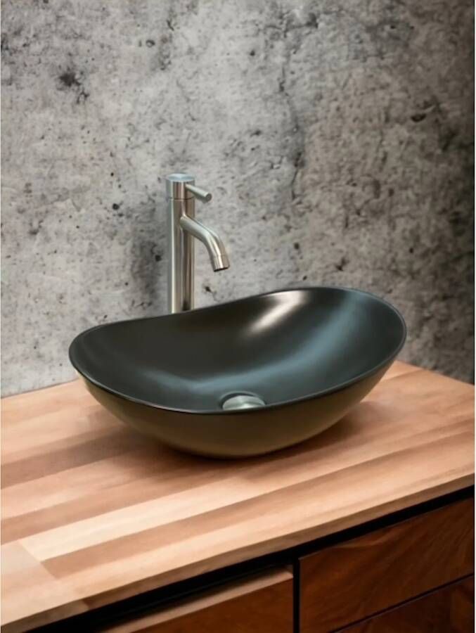 Casajoy Waskom Elavo Zwart 51 cm Keramiek