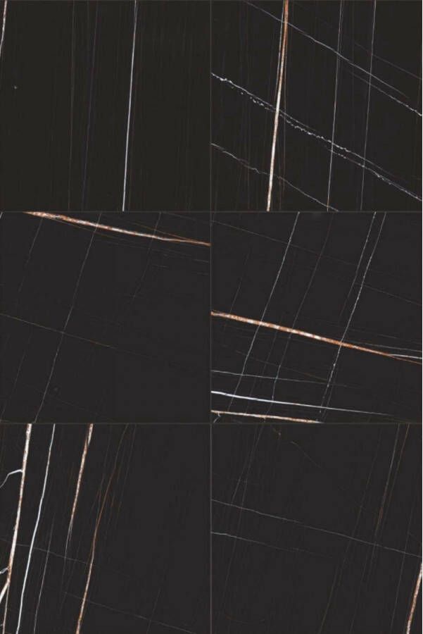 Vloertegel Casamood Stones & More 2.0 120x240 cm Sahara Noir