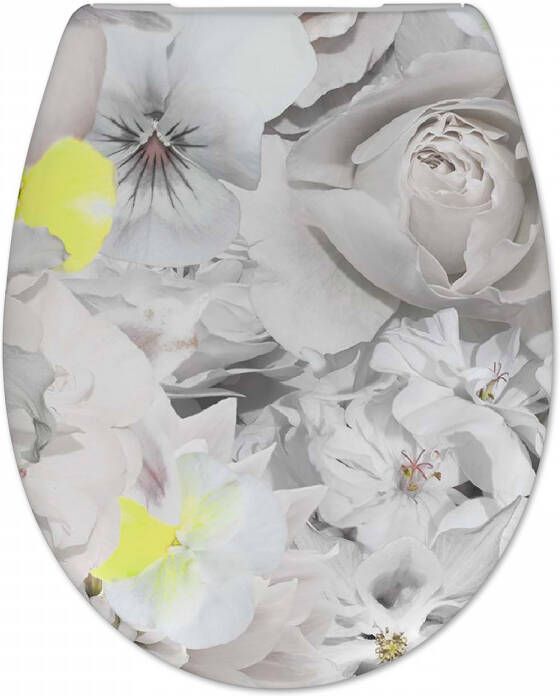 Douche Concurrent Toiletbril Cedo Gardeners Bliss Print Duroplast Softclose en Quickrelease Toiletzitting
