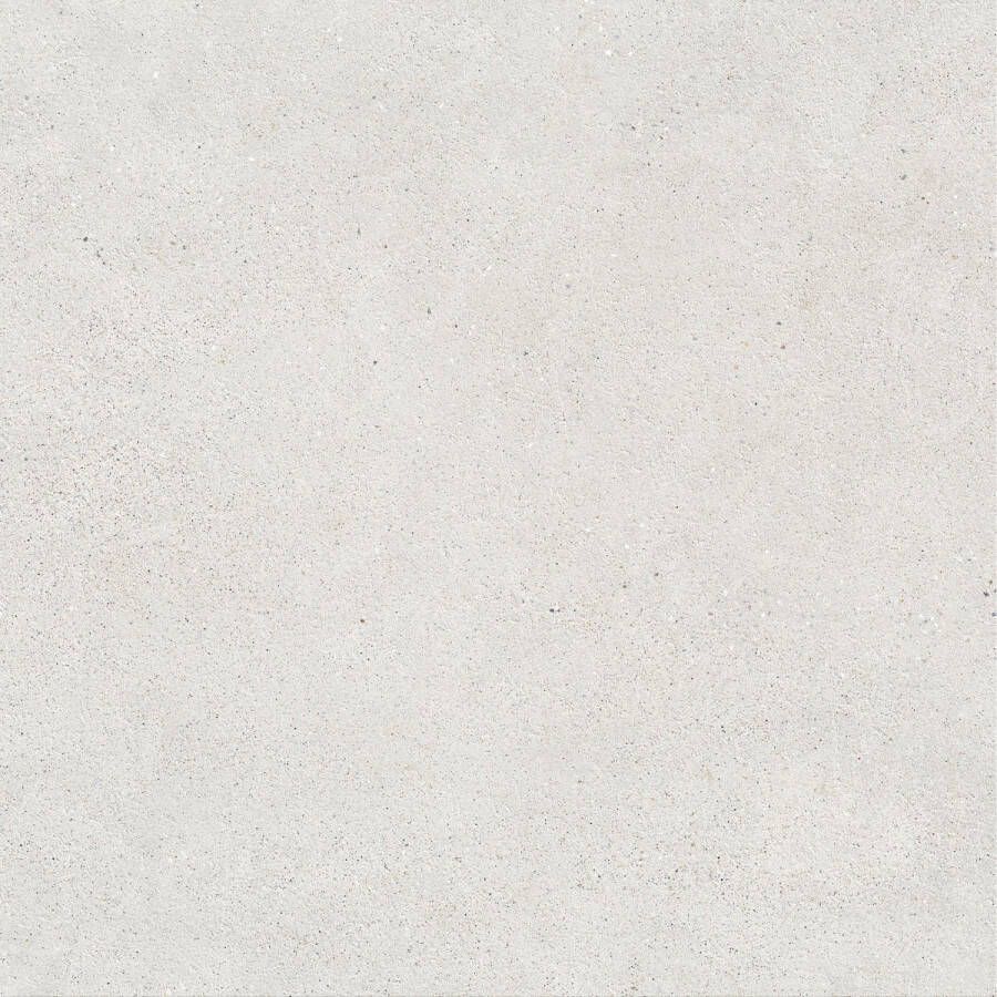 Cifre Ceramica Vloertegel Borneo 60x60 cm Betonlook Mat Wit