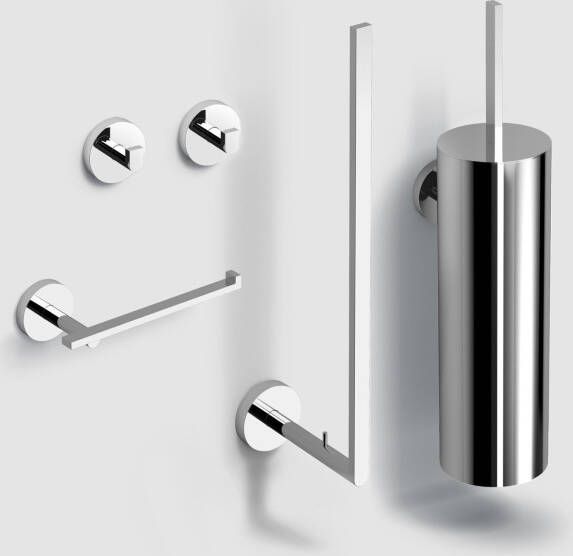 Clou Flat Toilet Accessoireset 4-delig chroom CL 09.02099.29.01 - Foto 2
