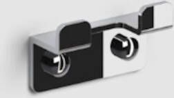 Clou Dubbele Handdoekhaak Fold 3 7 x 6 cm Chroom