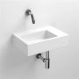 Clou Flush 2 fontein 36x24.5x9cm zonder kraangat met plug keramiek Wit CL 03.03021 - Thumbnail 3