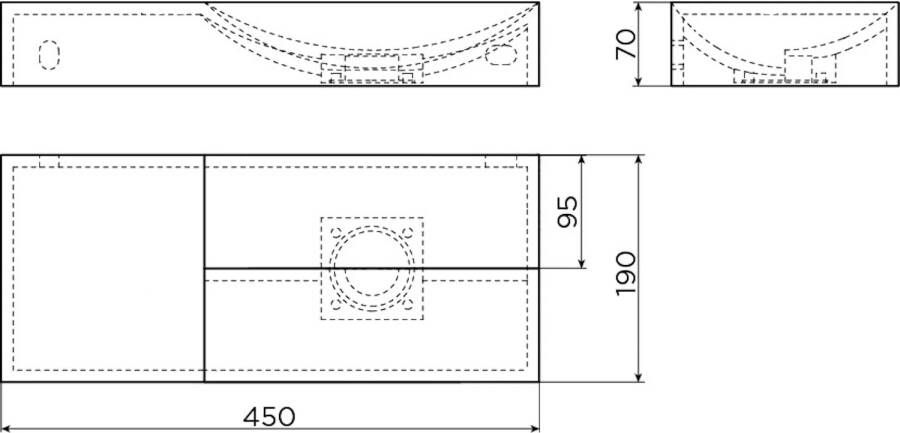 Clou Fonteinset Vale Incl. Toebehoren 7x45 cm Mat Wit