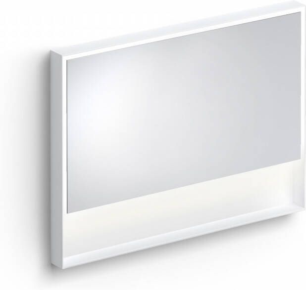 Clou Look At Me Spiegel 2700K LED-Verlichting IP44 Omlijsting In Mat Wit 110x8x80 cm