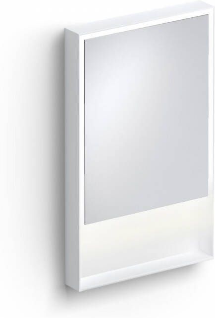 Clou Look At Me Spiegel 2700K LED-Verlichting IP44 Omlijsting In Mat Wit 50x8x80 cm