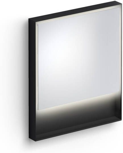 Clou Look At Me Spiegel 2700K LED-Verlichting IP44 Omlijsting In Mat Zwart 70x8x80 cm