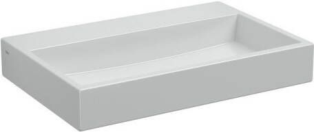 Clou Mini Wash Me Plus Fontein 48x32 cm Met Voorbewerkt Kraangat Zonder Plug Wit Keramiek