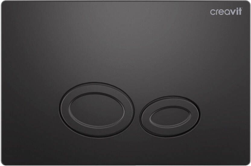Creavit Bedieningspaneel ovale knoppen mat antraciet GP2002.04