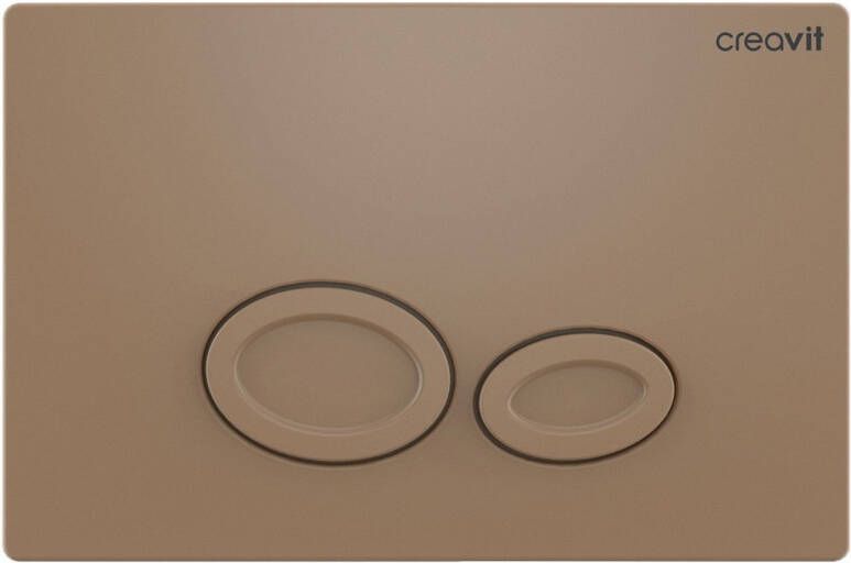 Creavit Bedieningspaneel ovale knoppen mat cappuccino GP2002.06