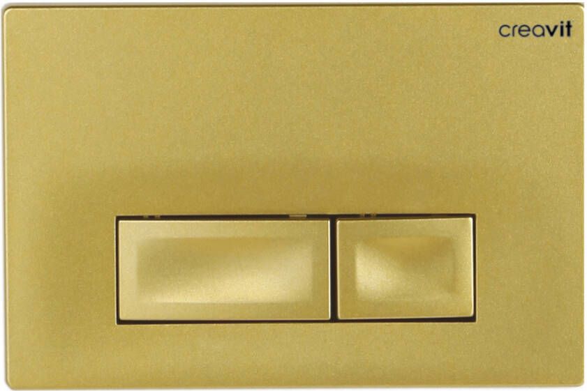 Creavit Bedieningspaneel rechthoekige knoppen gold GP3006.00