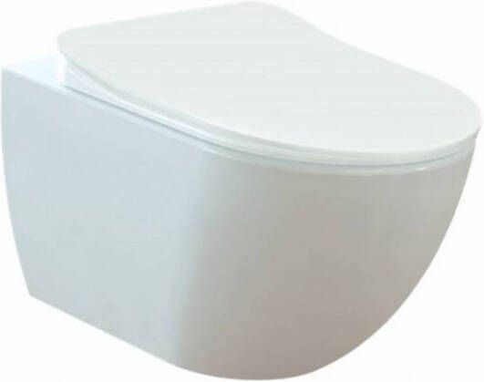 Boss & Wessing Wandcloset BWS Freedom met Bidet Mat Wit (Excl. Zitting)