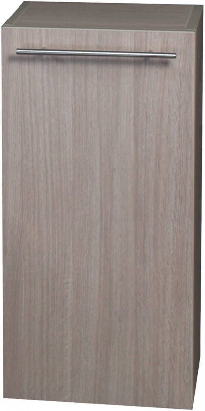 Differnz Force lage kast met 1 linksdraaiende deur 35 x 30 x 70 cm eiken