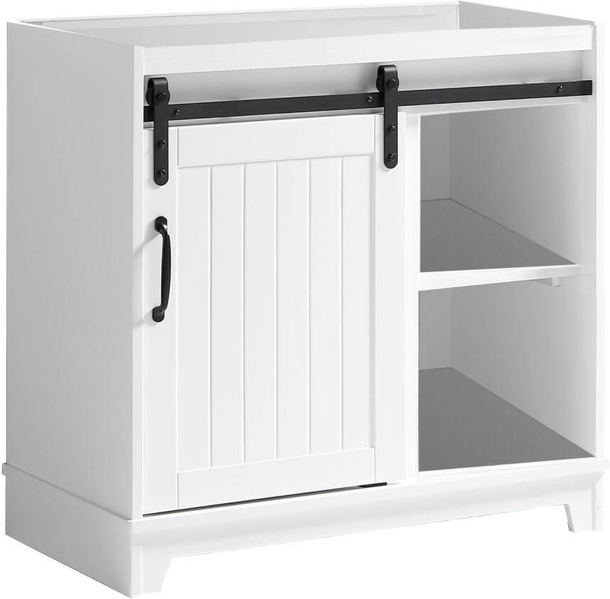 Differnz Country slide onderkast 80 cm wit FSC - Foto 1