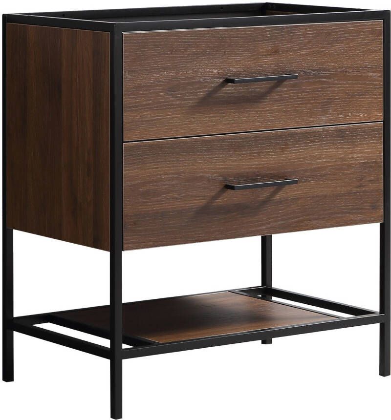 Differnz Badmeubelkast Industrial 75 met Bruin