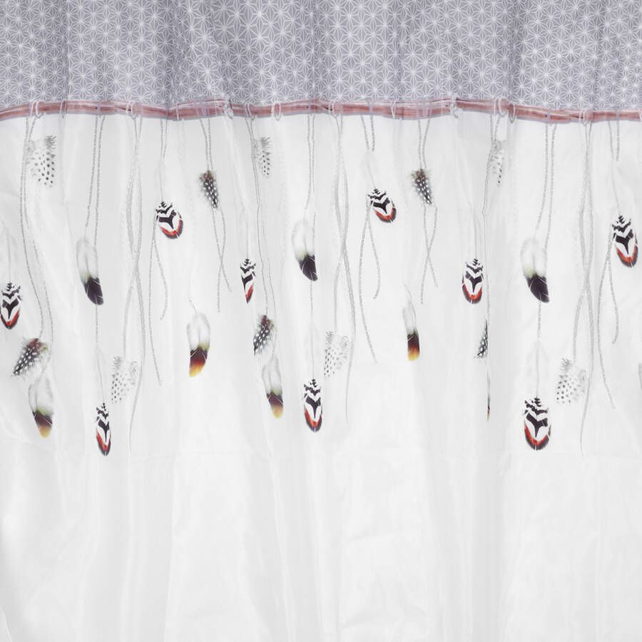 Differnz Dreamer douchegordijn met verzwaarde onderzoom 180 x 200 cm multi