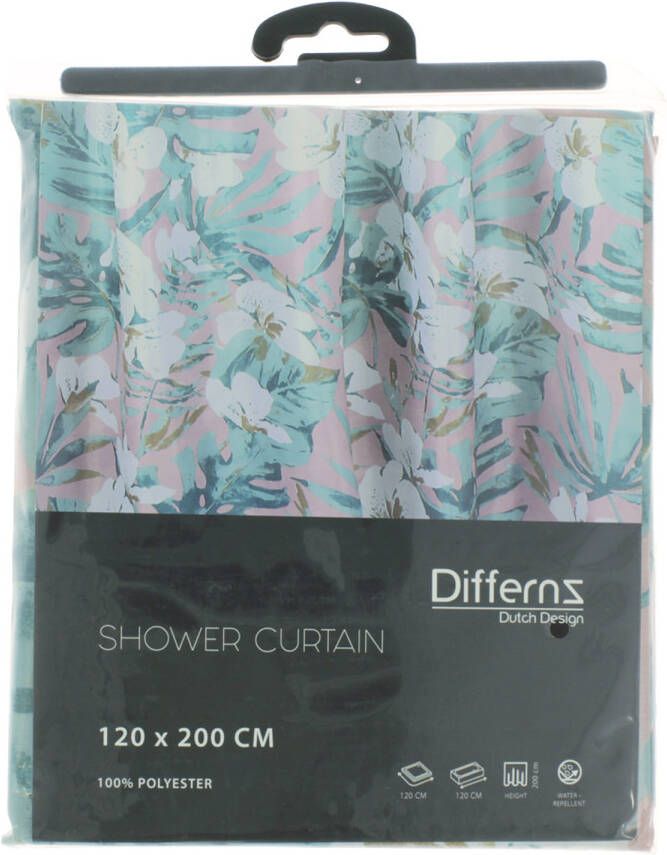 Differnz Douchegordijn Tropical Polyester 120x200cm Multi 31.010.33 - Foto 2