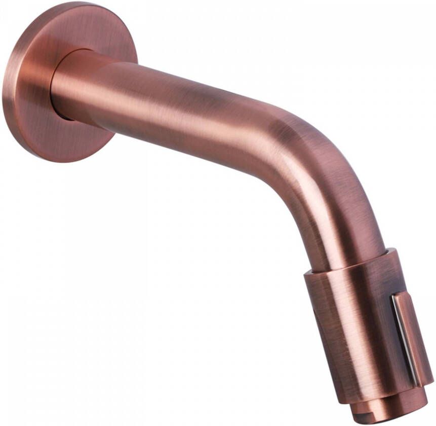 Differnz Mix & Match wand fonteinkraan met 14 5 cm uitloop rood koper