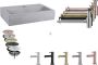 Differnz Fonteinset Mix En Match Force 38x24x8 cm Licht Beton (Keuze Uit 5 Kleuren Kranen) - Thumbnail 2