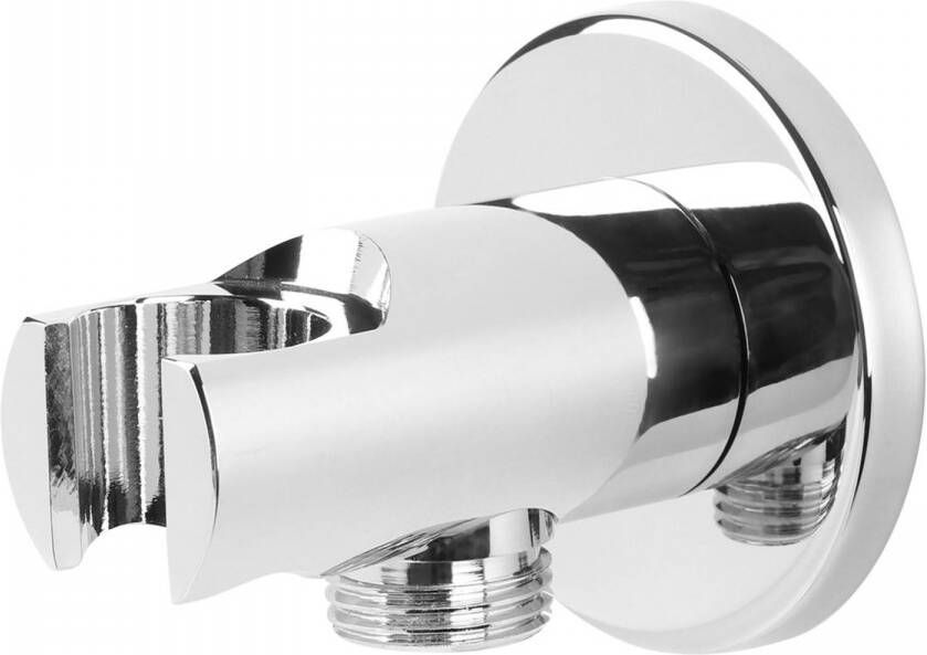 Differnz Handdouche Houder met wateruitloop Chroom