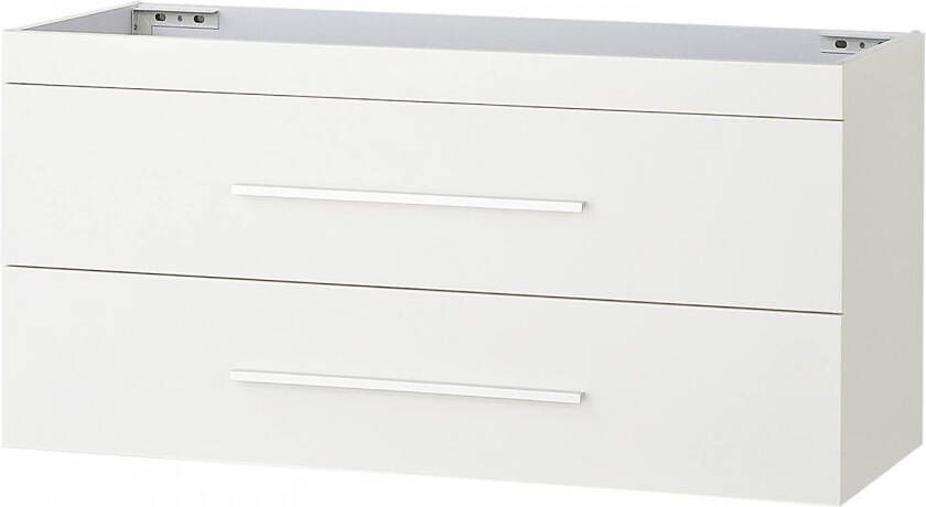 Differnz Onderkast 100x48x45cm 2 lades met softclose MDF Wit 36.704.13