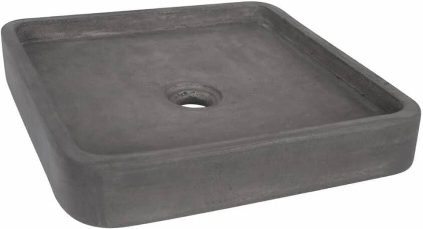 Differnz Jura Waskom Vierkant 40X40X7Cm Beton grijs 38.251.12