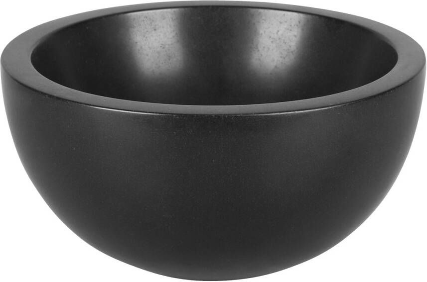 Differnz Boomer Waskom 20x20x10cm keramiek rond mat zwart 36.102.21