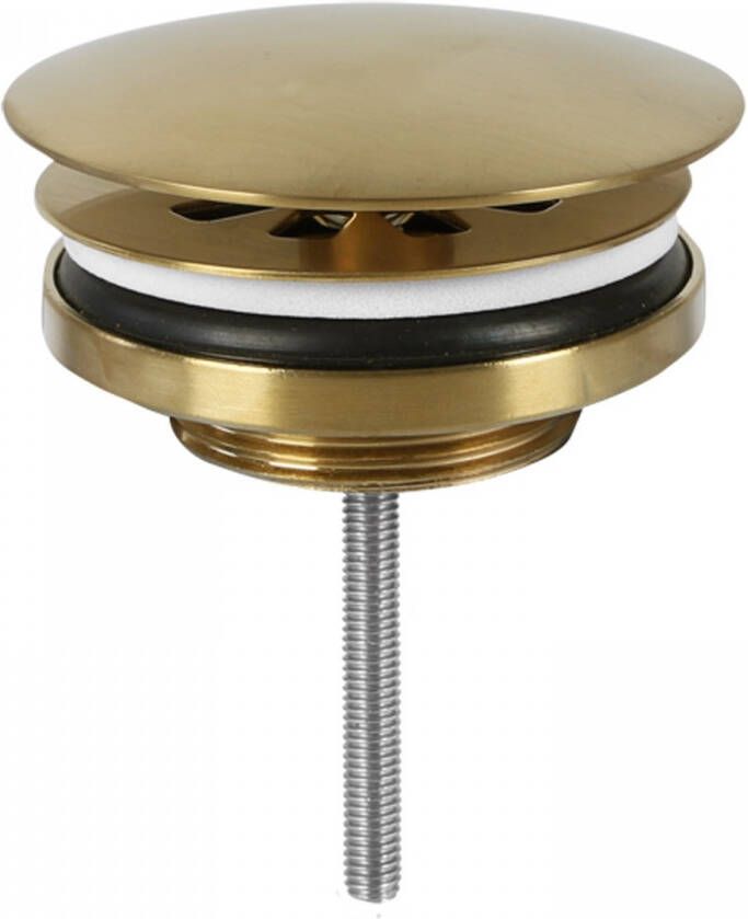 Differnz Wastafel Afvoerplug Always Open 7 cm Mat Goud