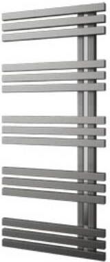 Plieger Designradiator Inox Suono Sinistra Destra Middenaansluiting Inox-Look Designradiator Inox Suono Sinistra 464 Watt Middenaansluiting 100x50 - Foto 2