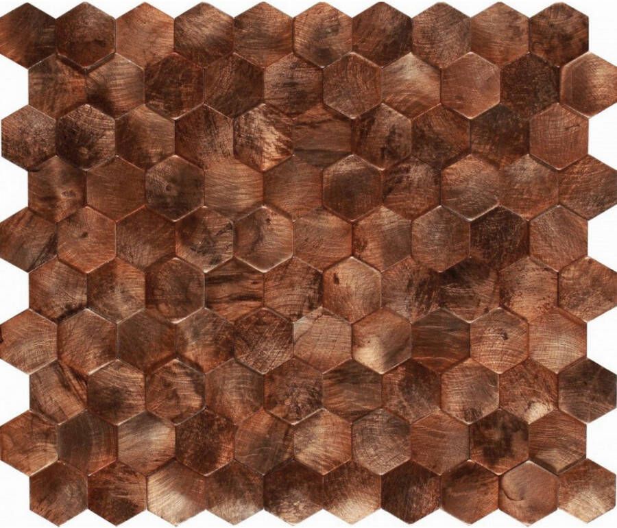 Dune Mozaiek Tegels Corten Hexagon 26x30.2 cm Bruin