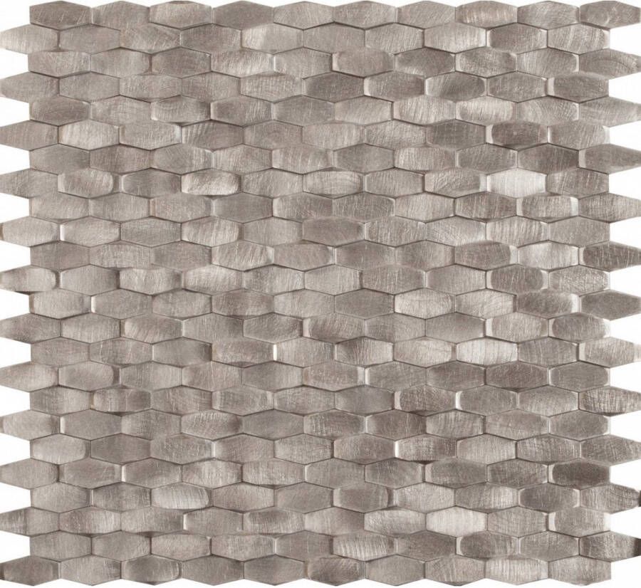 Dune Mozaiek Tegels Halley Silver Hexagon 28.4x30 cm Zilver
