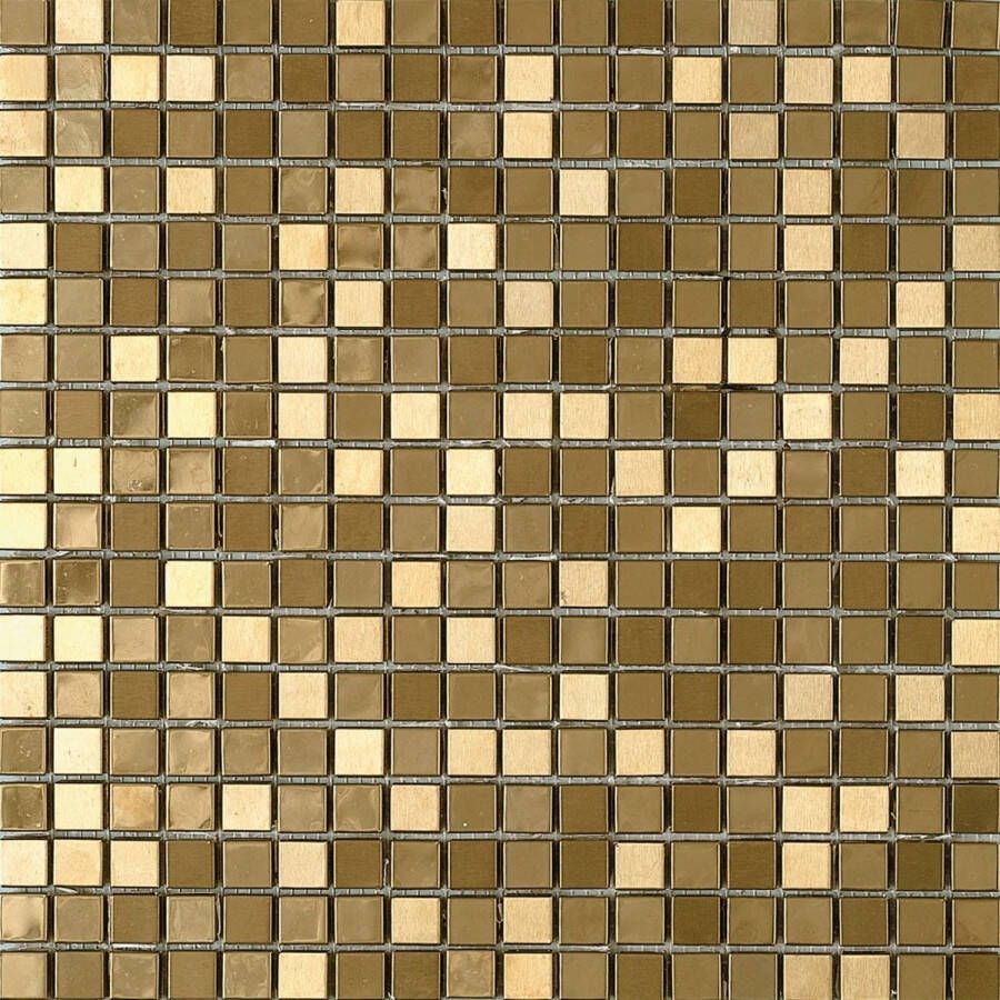 Dune Mozaiek Tegels Metalic Gold 30.1x30.1 cm Goud