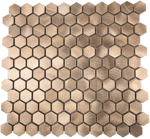 Dune Mozaiek Tegels Reflections Hexagon 29x30.5 cm Koper