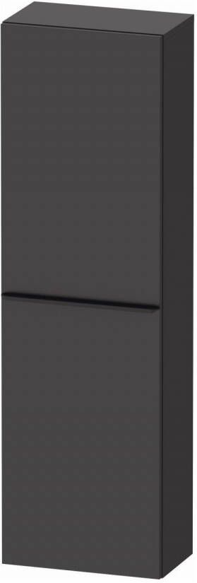 Duravit D-Neo halfhoge kast 40x24x132cm Rechtsdraaiend Grafiet Mat de1318r4949 - Foto 2