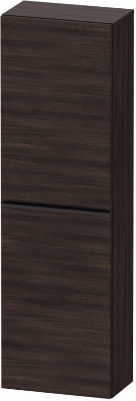 Duravit D-Neo halfhoge kast 40x24x132cm Rechtsdraaiend Donker kastanje Mat de1318r5353
