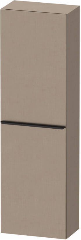 Duravit D-Neo halfhoge kast 40x24x132cm Rechtsdraaiend Linnen Mat de1318r7575