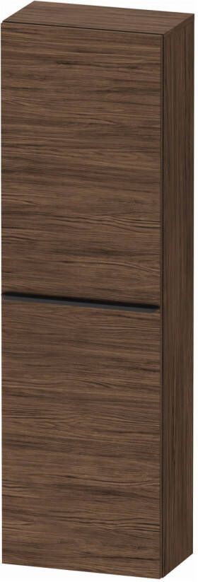 Duravit D-Neo halfhoge kast 40x24x132cm Rechtsdraaiend Donker noten Mat de1318r2121