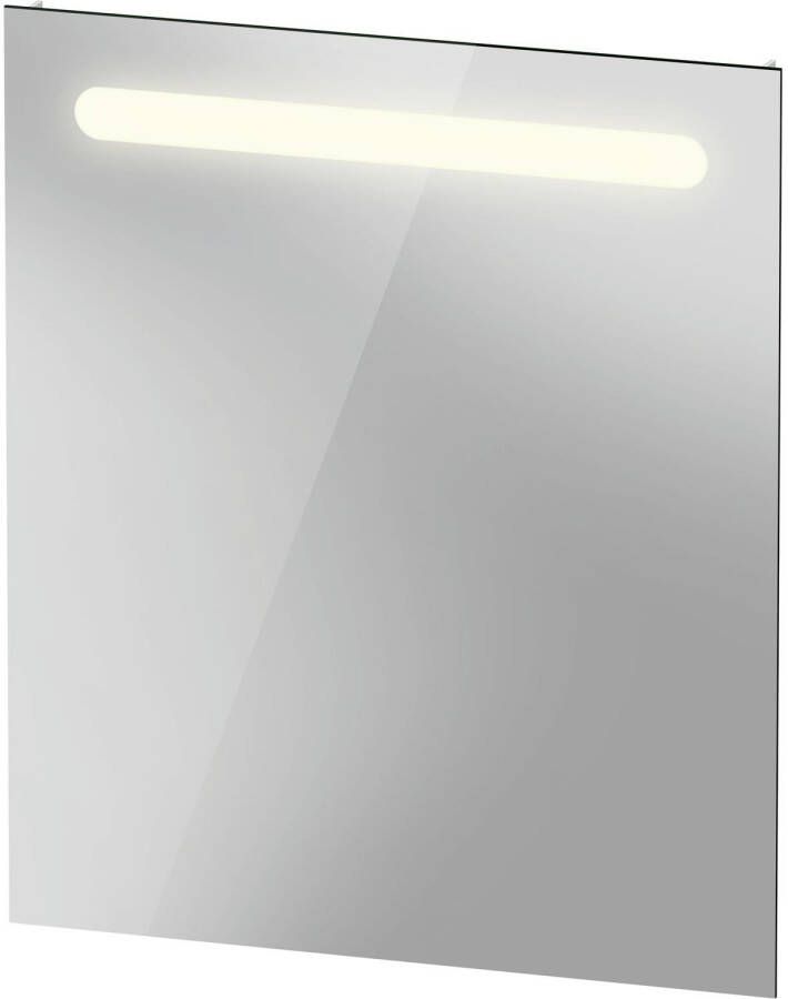 Duravit Spiegel No.1 Met Horizontale LED Verlichting 60x3.5x70 cm Mat Wit