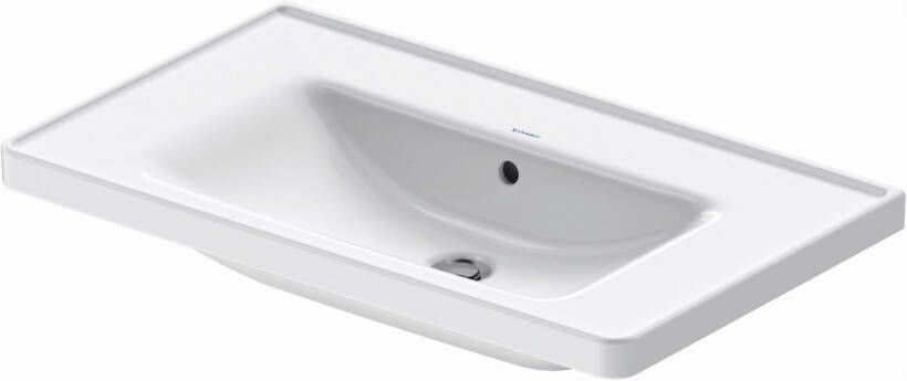 Duravit Wastafel D-Neo Met Rand Overloop Kraanvlak 1 Kraangat 80 cm Hoogglans Wit - Foto 2