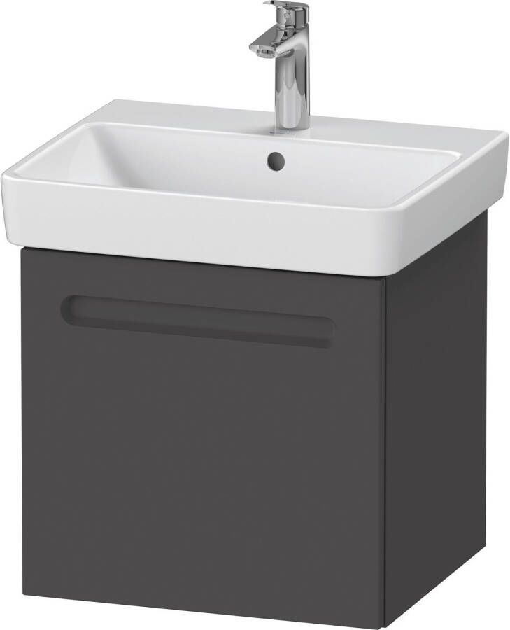 Duravit Wastafelkast No.1 Met 1 Lade 49x42.6x47.8 cm Met Geïntegreerde Greep Mat Grafiet
