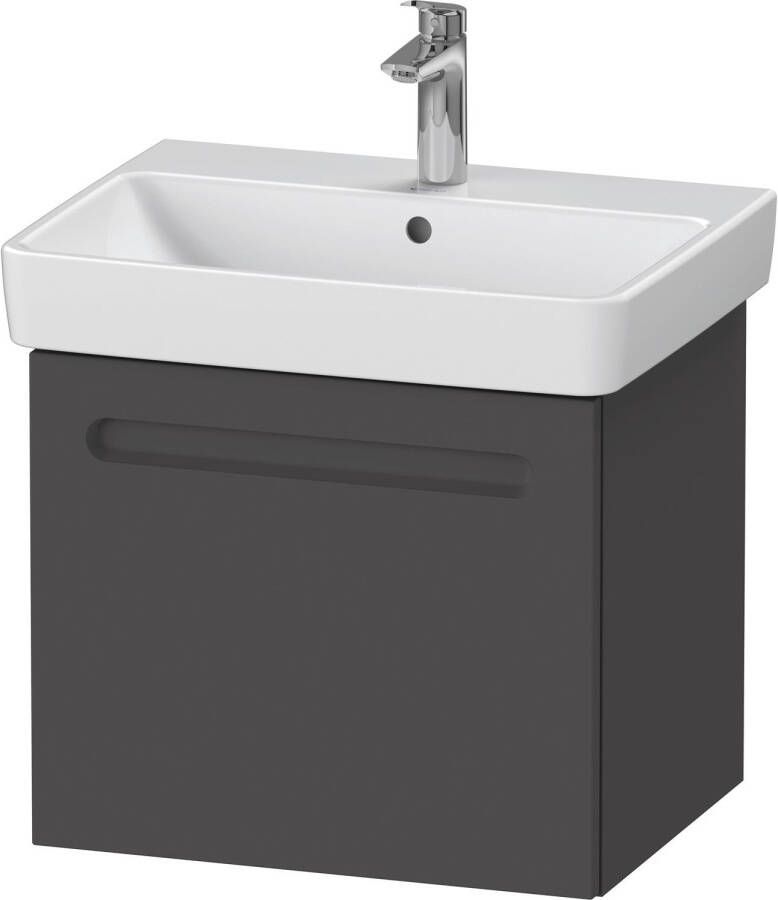 Duravit No.1 wastafelonderkast hangend met 1 lade en sifonuitsparing 54 x 42 6 x 47 8 cm grafiet mat